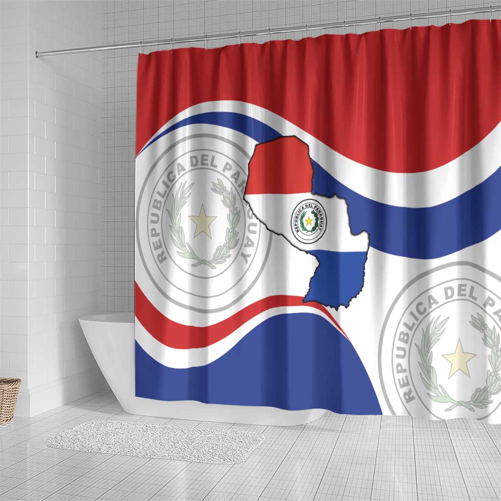 Paraguay Paz y justicia Shower Curtain Coat of arms of Paraguay LT9