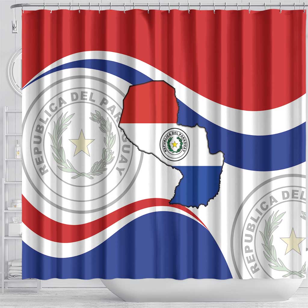 Paraguay Paz y justicia Shower Curtain Coat of arms of Paraguay LT9
