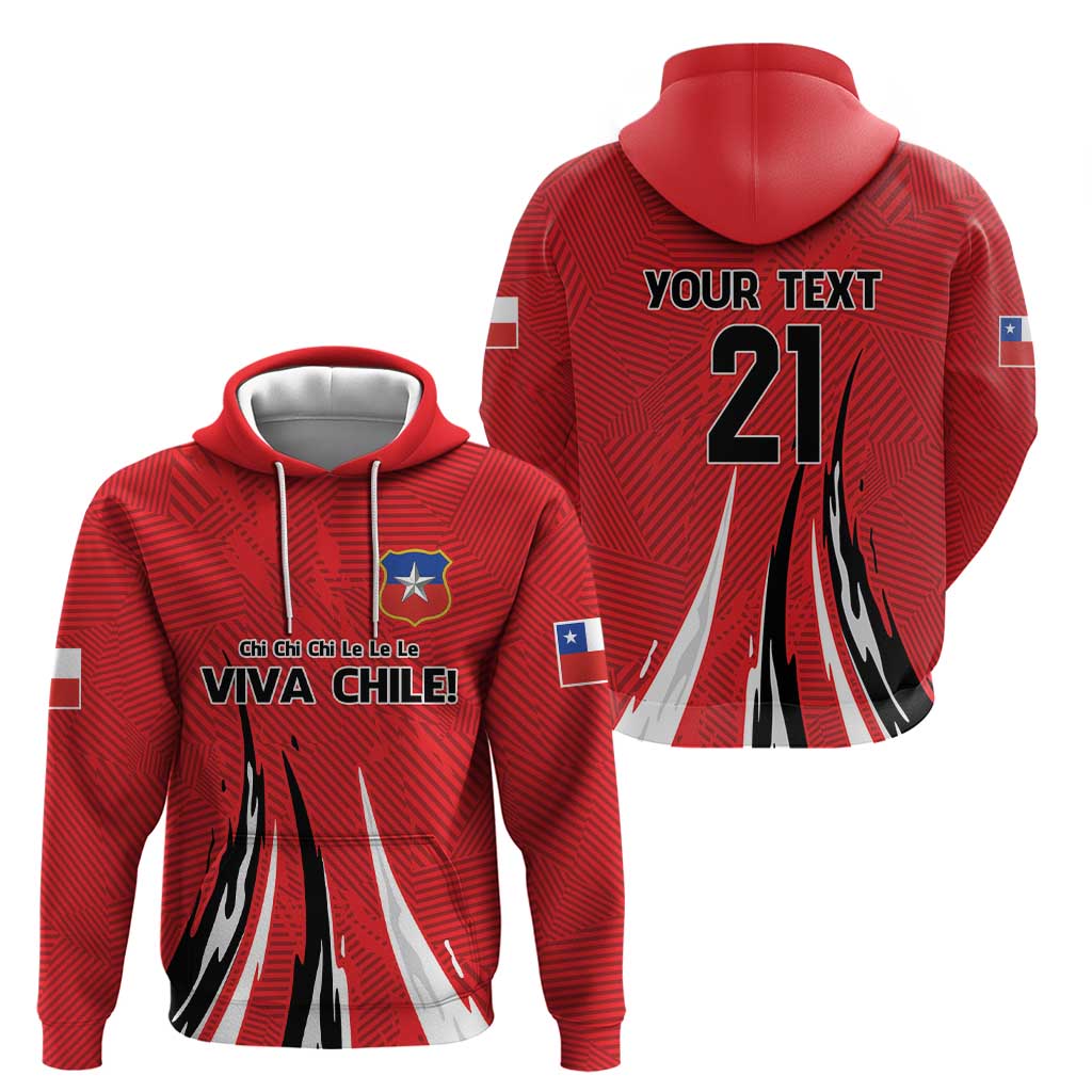 Chile Football Custom Hoodie Chi Chi Chi Le Le Le Viva Chile LT9
