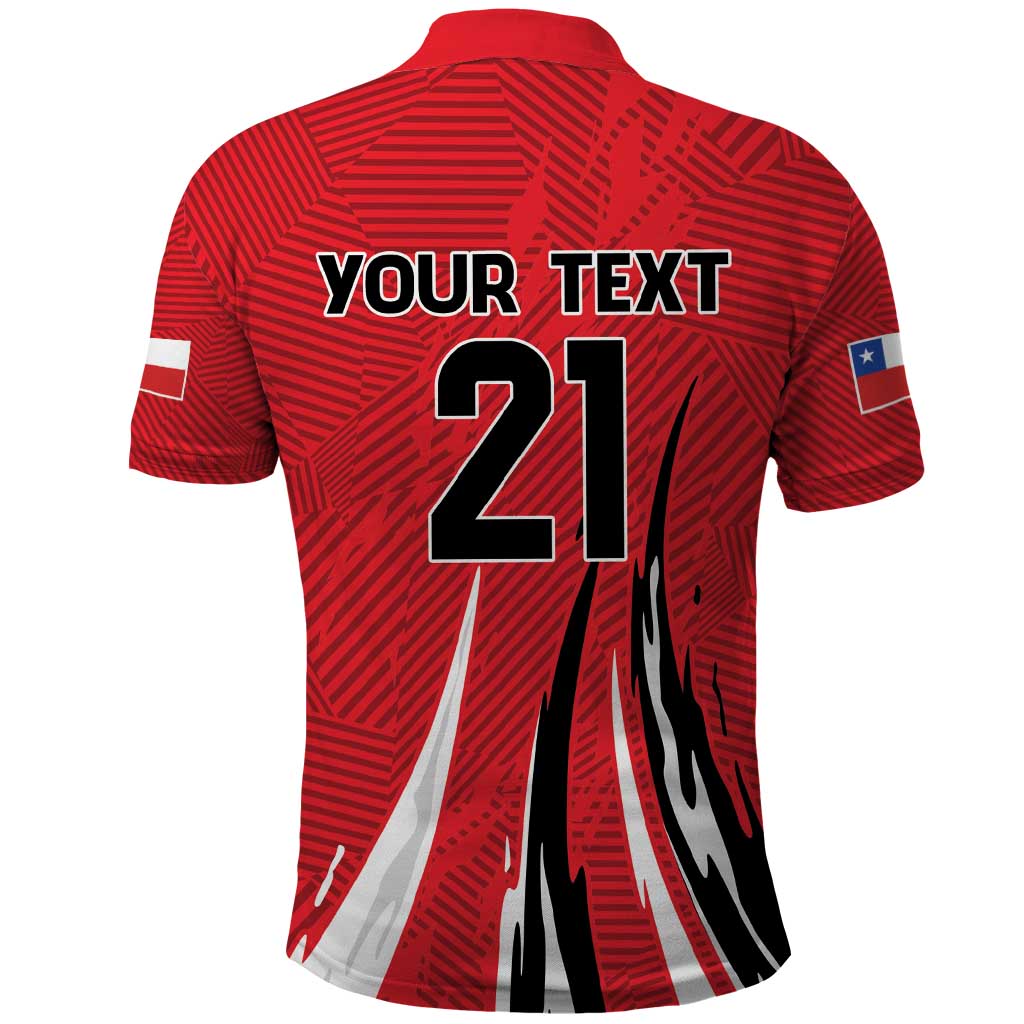 Chile Football Custom Polo Shirt Chi Chi Chi Le Le Le Viva Chile LT9