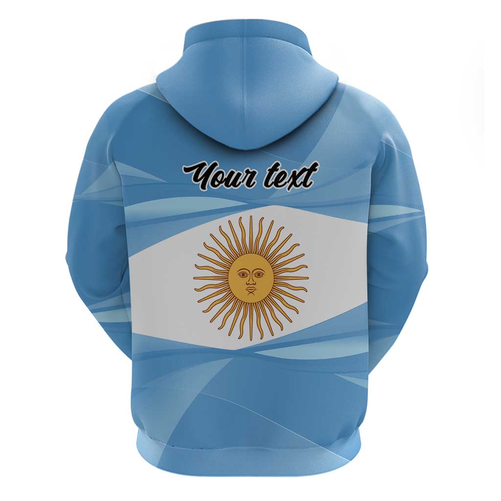 Argentina Flag Day Personalized Hoodie Simple Sol de Mayo LT9