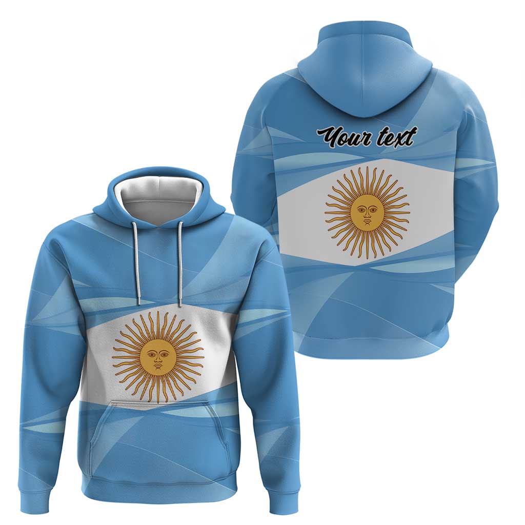 Argentina Flag Day Personalized Hoodie Simple Sol de Mayo LT9