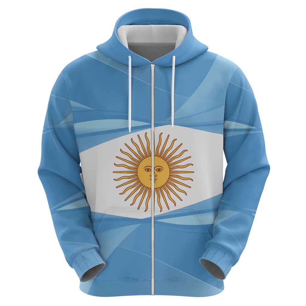 Argentina Flag Day Personalized Hoodie Simple Sol de Mayo LT9