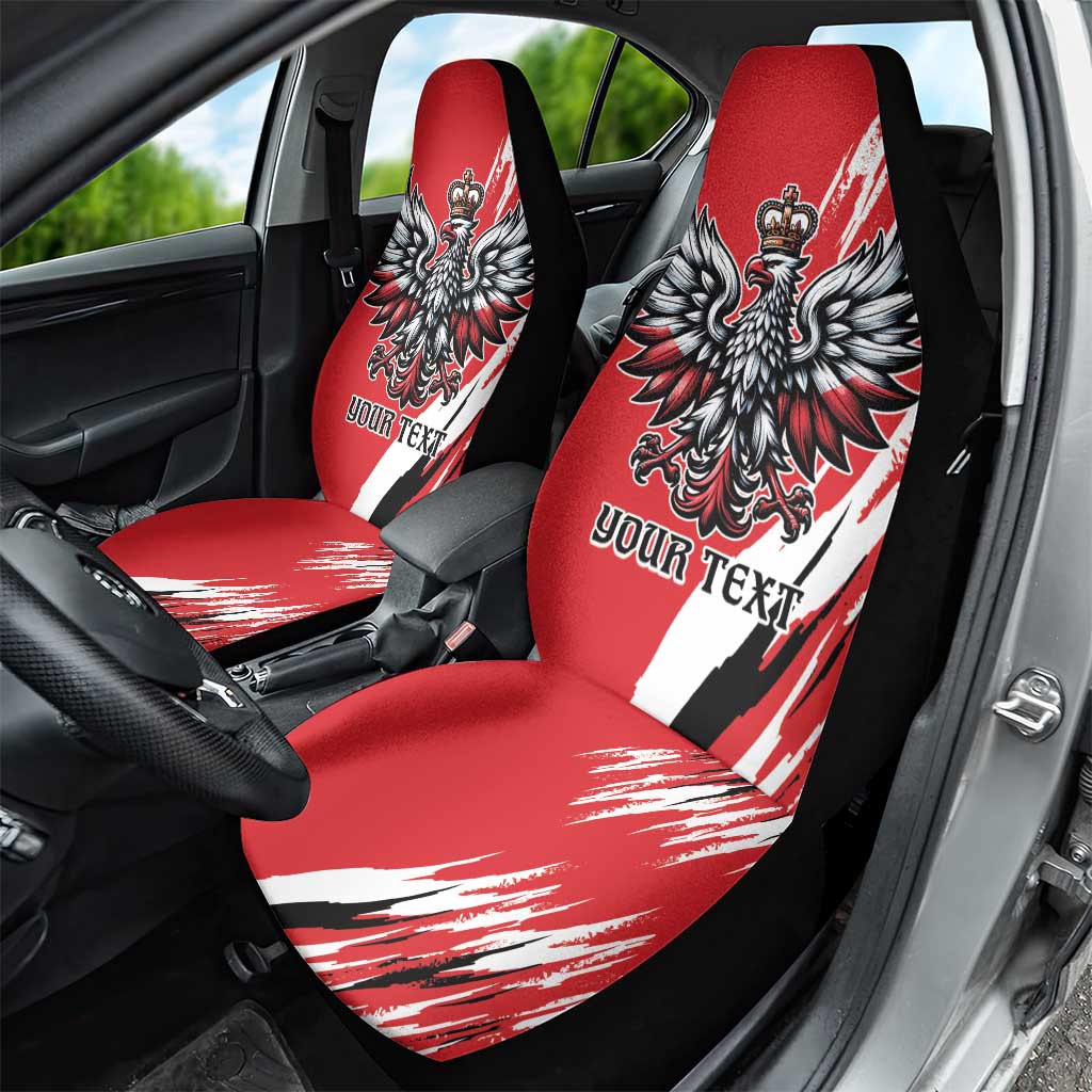 Poland National Flag Day Personalized Car Seat Cover Polsk Eagle Simple Style LT9