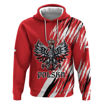 Poland National Flag Day Personalized Hoodie Polsk Eagle Simple Style LT9