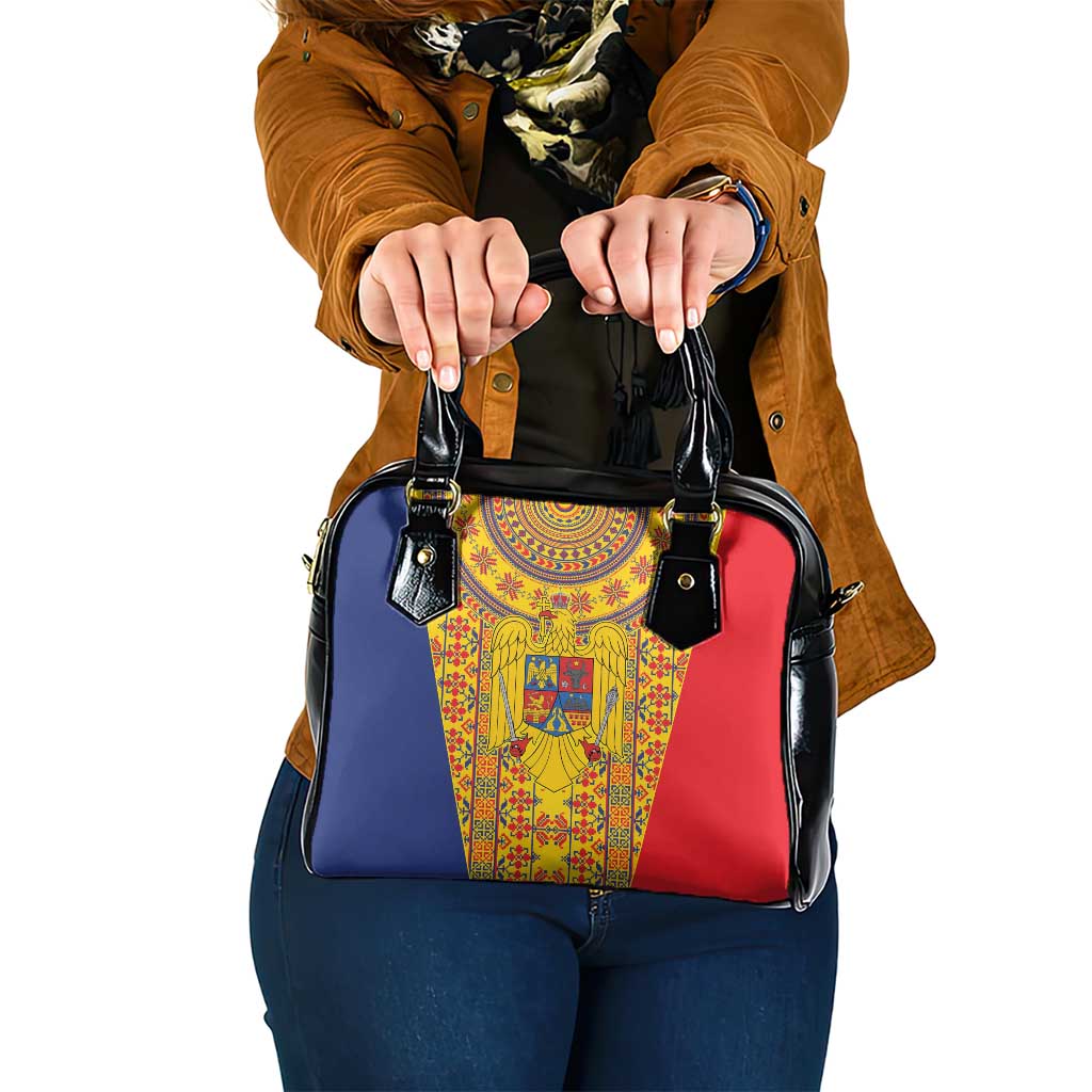 Romania Traditional Embroidery Pattern Shoulder Handbag LT9