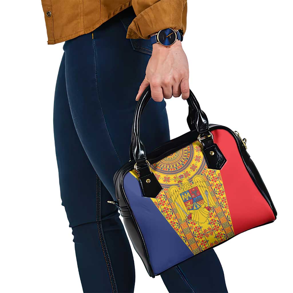 Romania Traditional Embroidery Pattern Shoulder Handbag LT9
