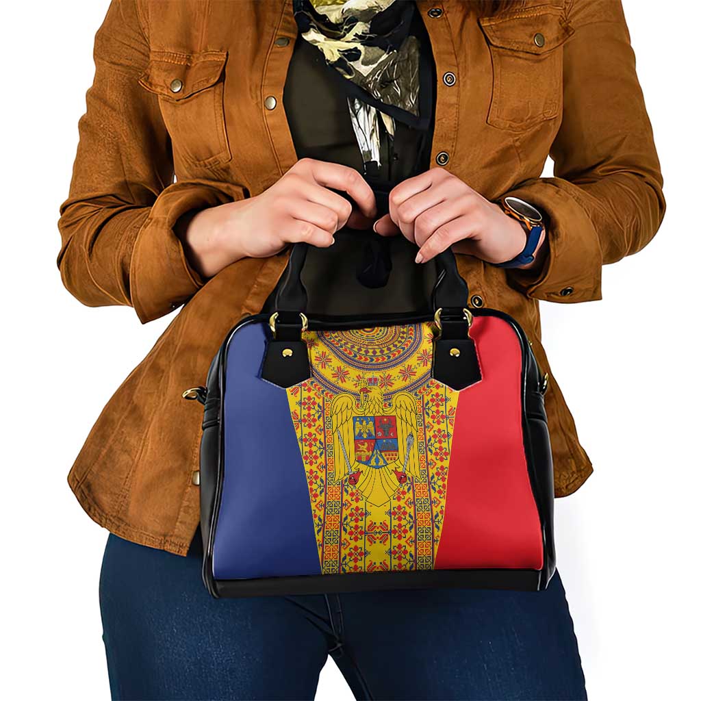 Romania Traditional Embroidery Pattern Shoulder Handbag LT9