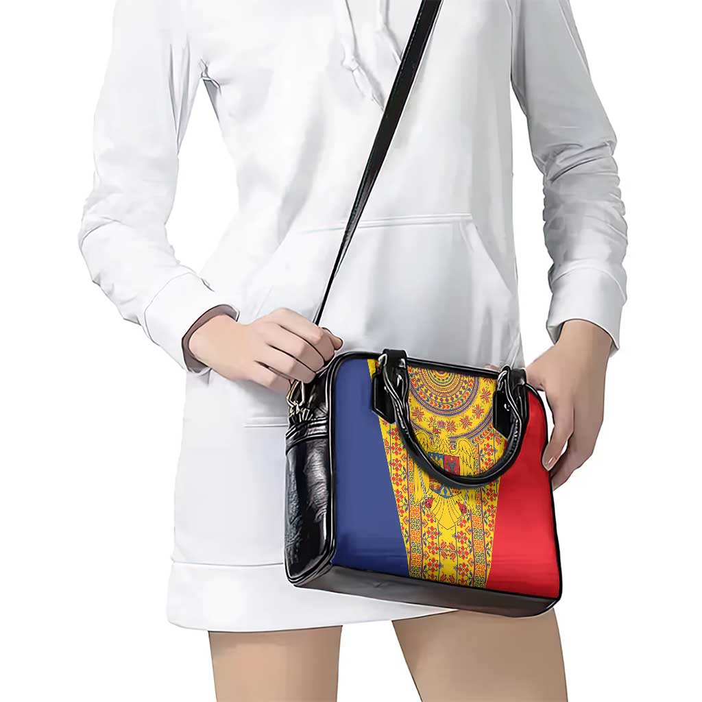 Romania Traditional Embroidery Pattern Shoulder Handbag LT9