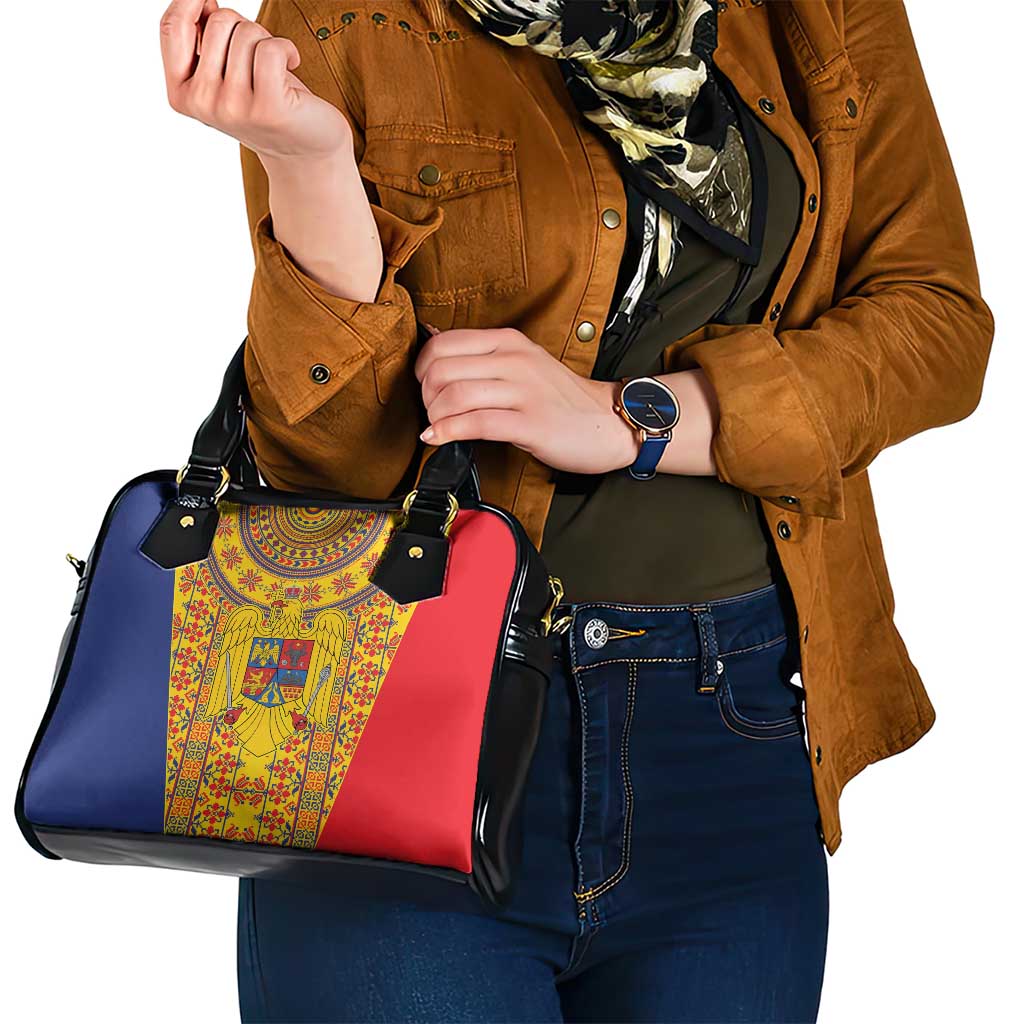 Romania Traditional Embroidery Pattern Shoulder Handbag LT9