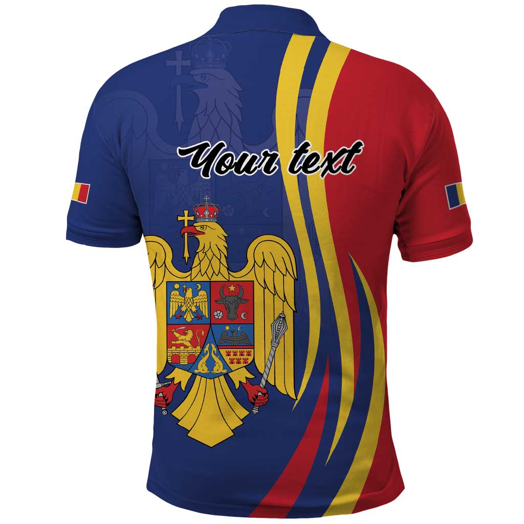 Romania Flag Day Personalized Polo Shirt National Golden Eagle LT9