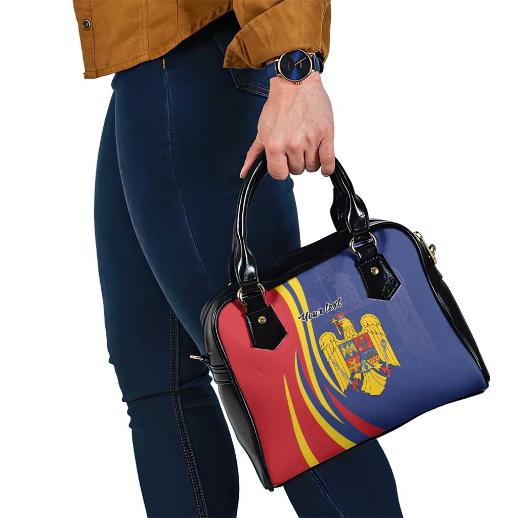 Romania Flag Day Personalized Shoulder Handbag National Golden Eagle LT9