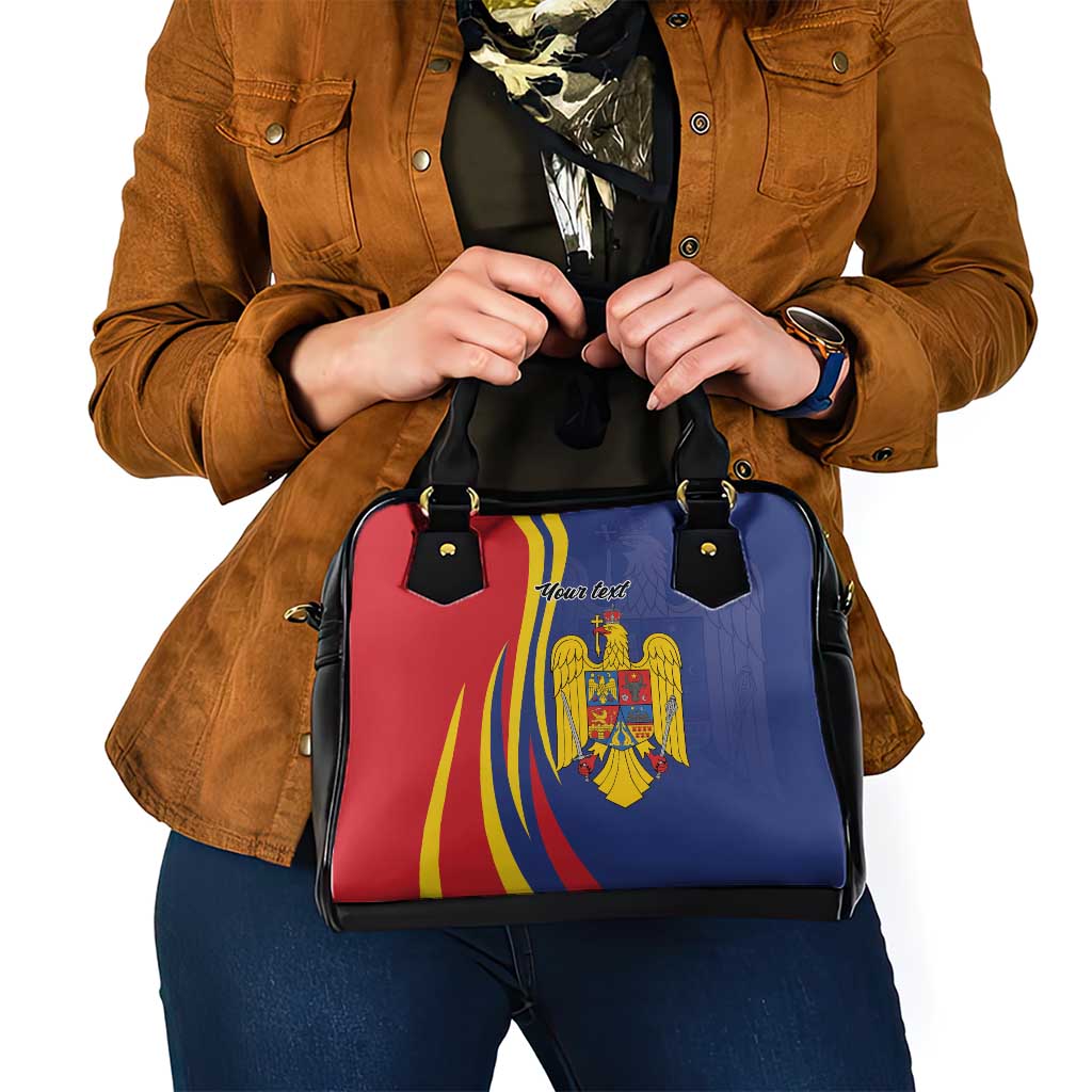 Romania Flag Day Personalized Shoulder Handbag National Golden Eagle LT9
