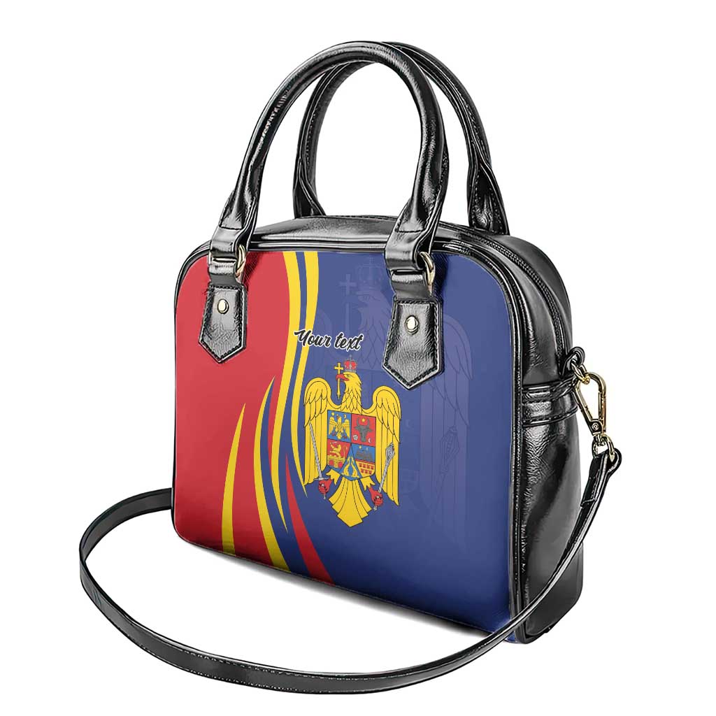Romania Flag Day Personalized Shoulder Handbag National Golden Eagle LT9