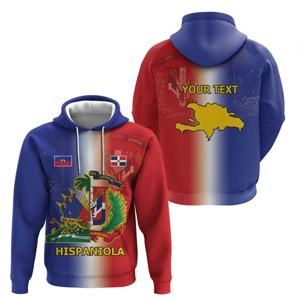 Hispaniola Personalized Hoodie Dominican Republic Haiti Map LT9