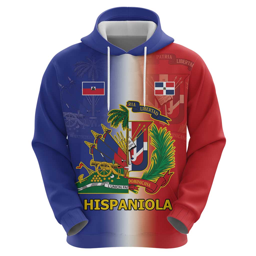 Hispaniola Personalized Hoodie Dominican Republic Haiti Map LT9