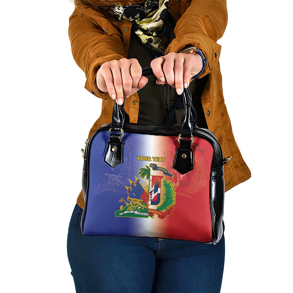 Hispaniola Personalized Shoulder Handbag Dominican Republic Haiti Map LT9