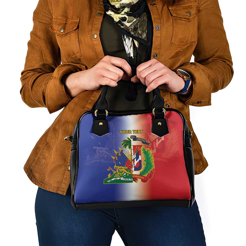 Hispaniola Personalized Shoulder Handbag Dominican Republic Haiti Map LT9