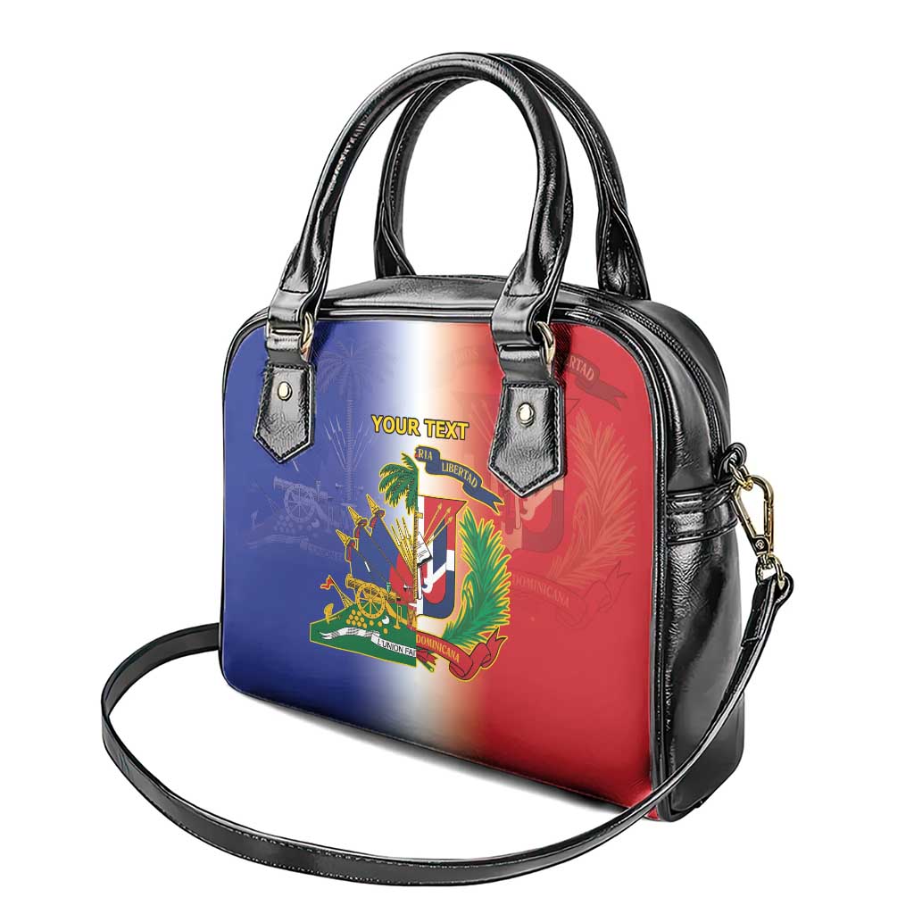 Hispaniola Personalized Shoulder Handbag Dominican Republic Haiti Map LT9