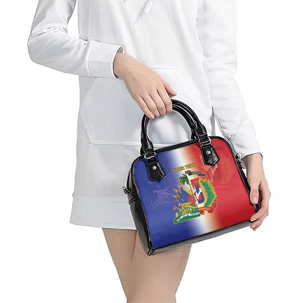 Hispaniola Personalized Shoulder Handbag Dominican Republic Haiti Map LT9