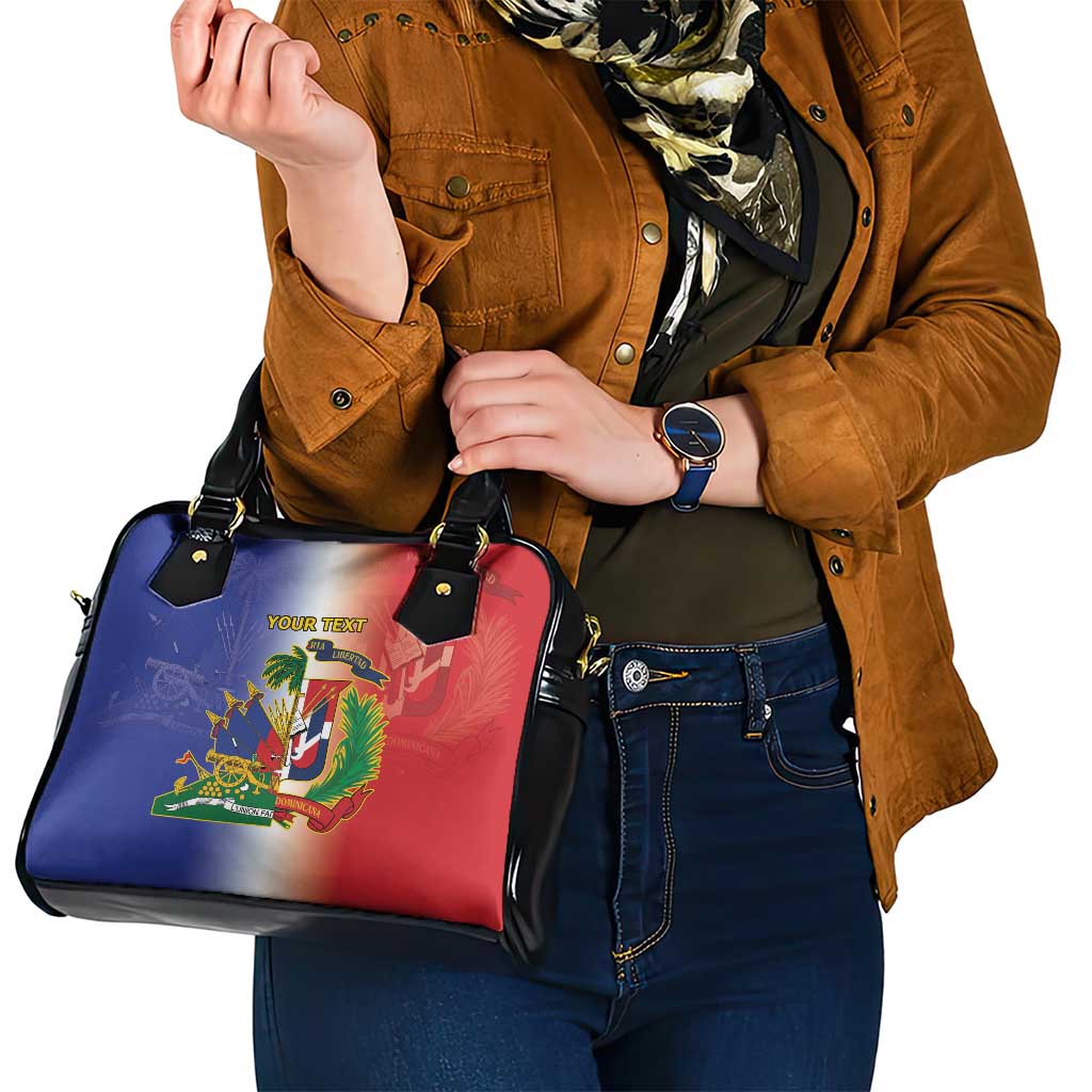 Hispaniola Personalized Shoulder Handbag Dominican Republic Haiti Map LT9