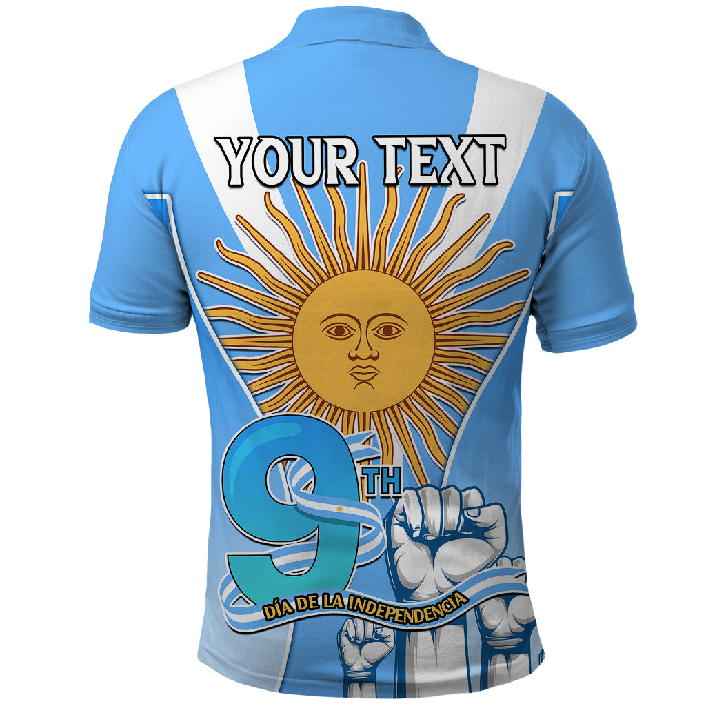 Custom Argentina Polo Shirt Independence Day LT9