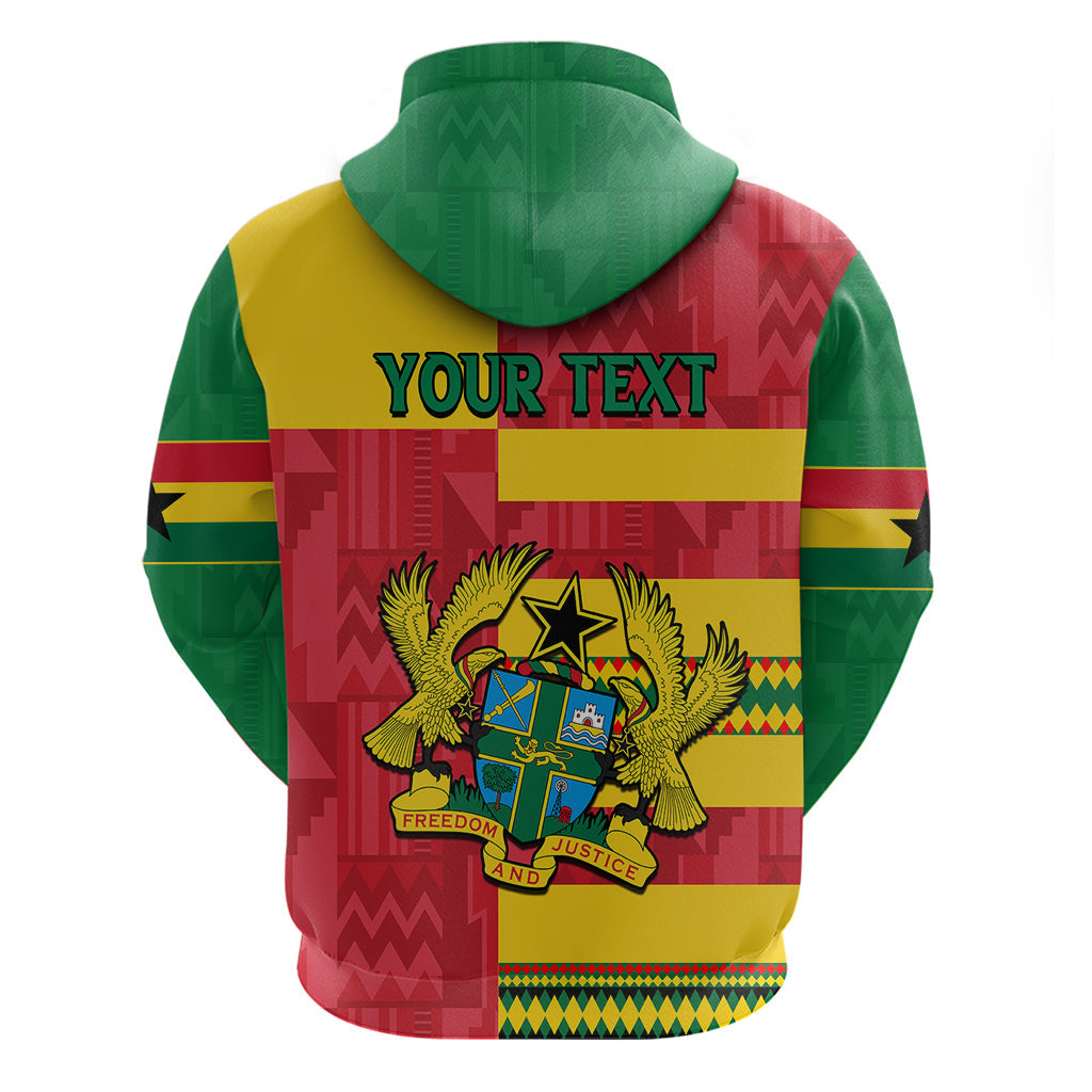 Custom Ghana Hoodie Republic Day - African Kitenge Style LT9