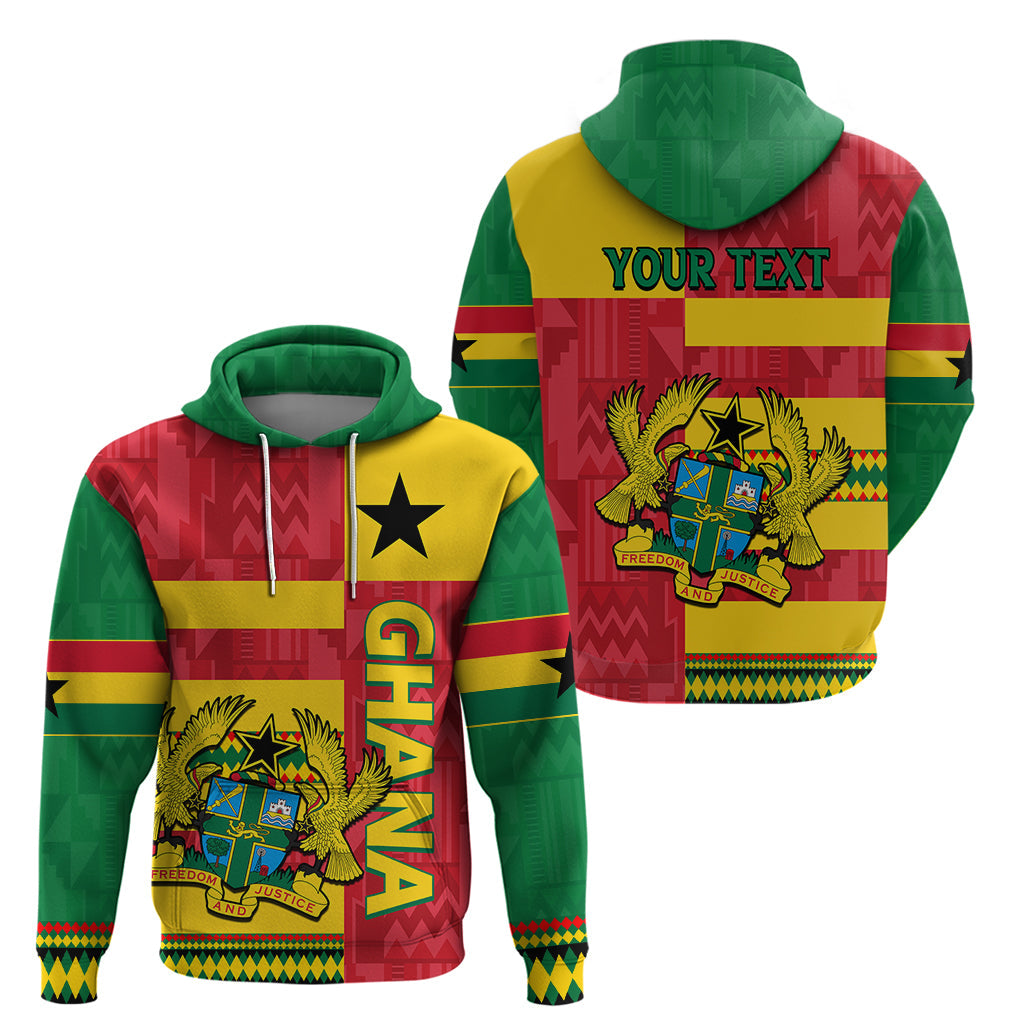 Custom Ghana Hoodie Republic Day - African Kitenge Style LT9