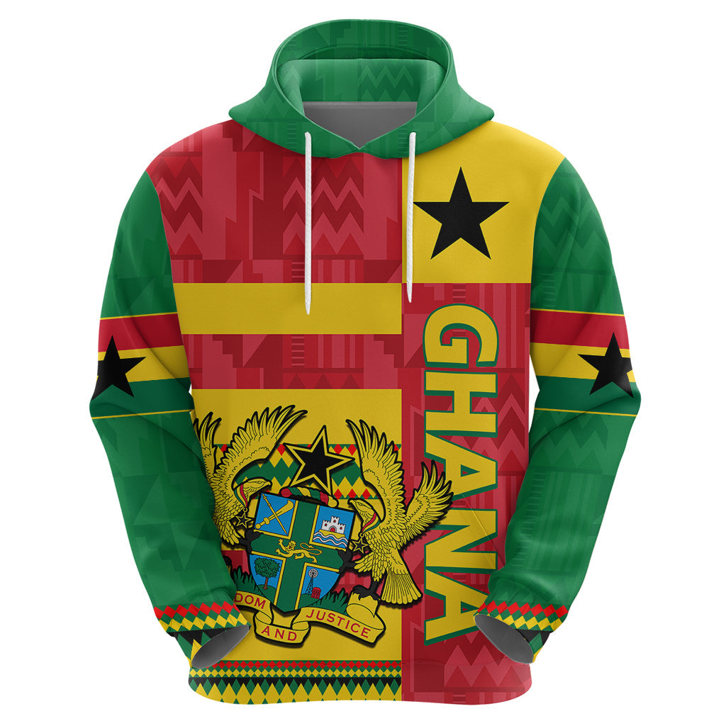 Custom Ghana Hoodie Republic Day - African Kitenge Style LT9