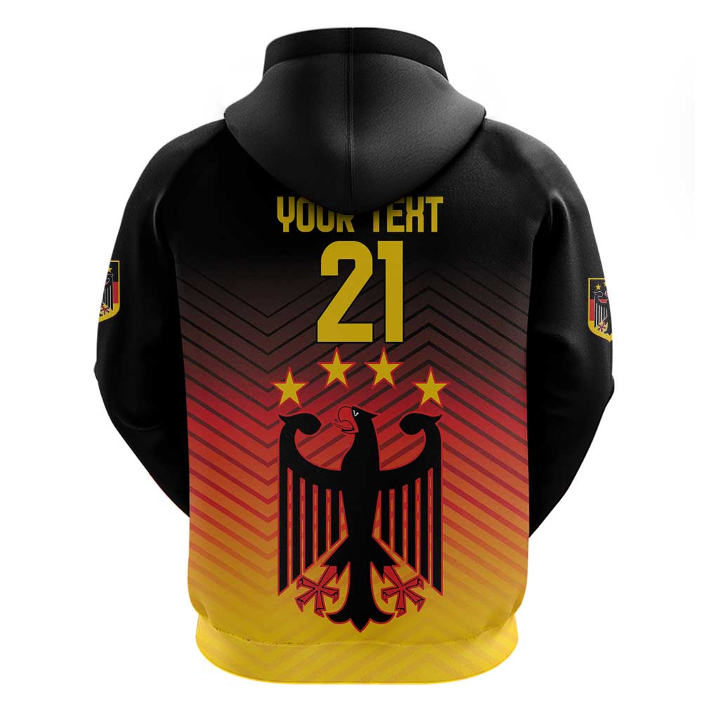 Custom Germany Football Hoodie Special Black Eagle Flag Style LT9