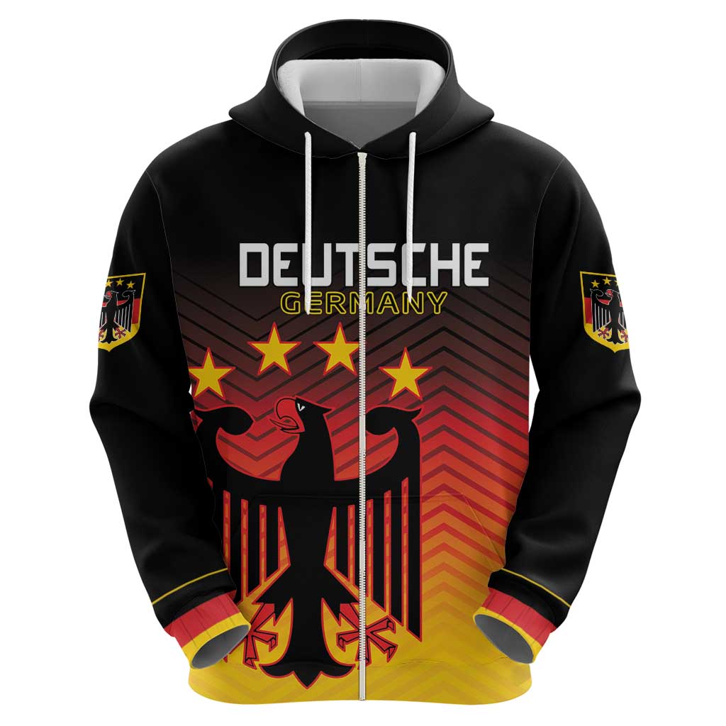 Custom Germany Football Hoodie Special Black Eagle Flag Style LT9