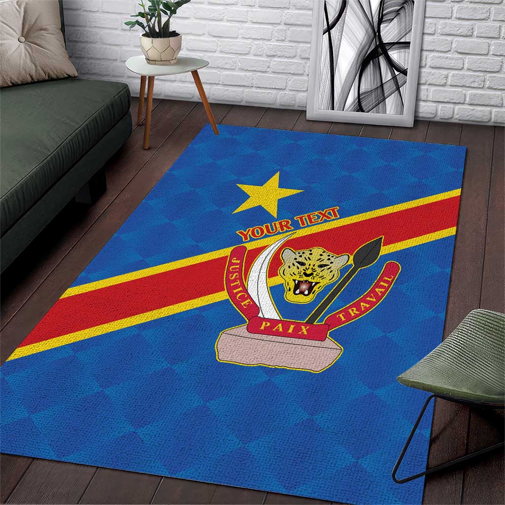 Africa DR of the Congo Personalized Area Rug Flag Style LT9