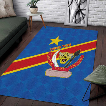 Africa DR of the Congo Personalized Area Rug Flag Style LT9