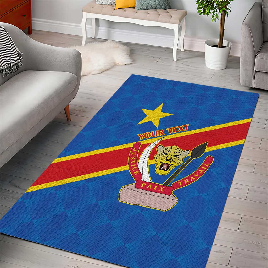 Africa DR of the Congo Personalized Area Rug Flag Style LT9