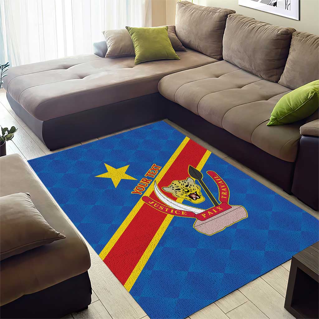 Africa DR of the Congo Personalized Area Rug Flag Style LT9