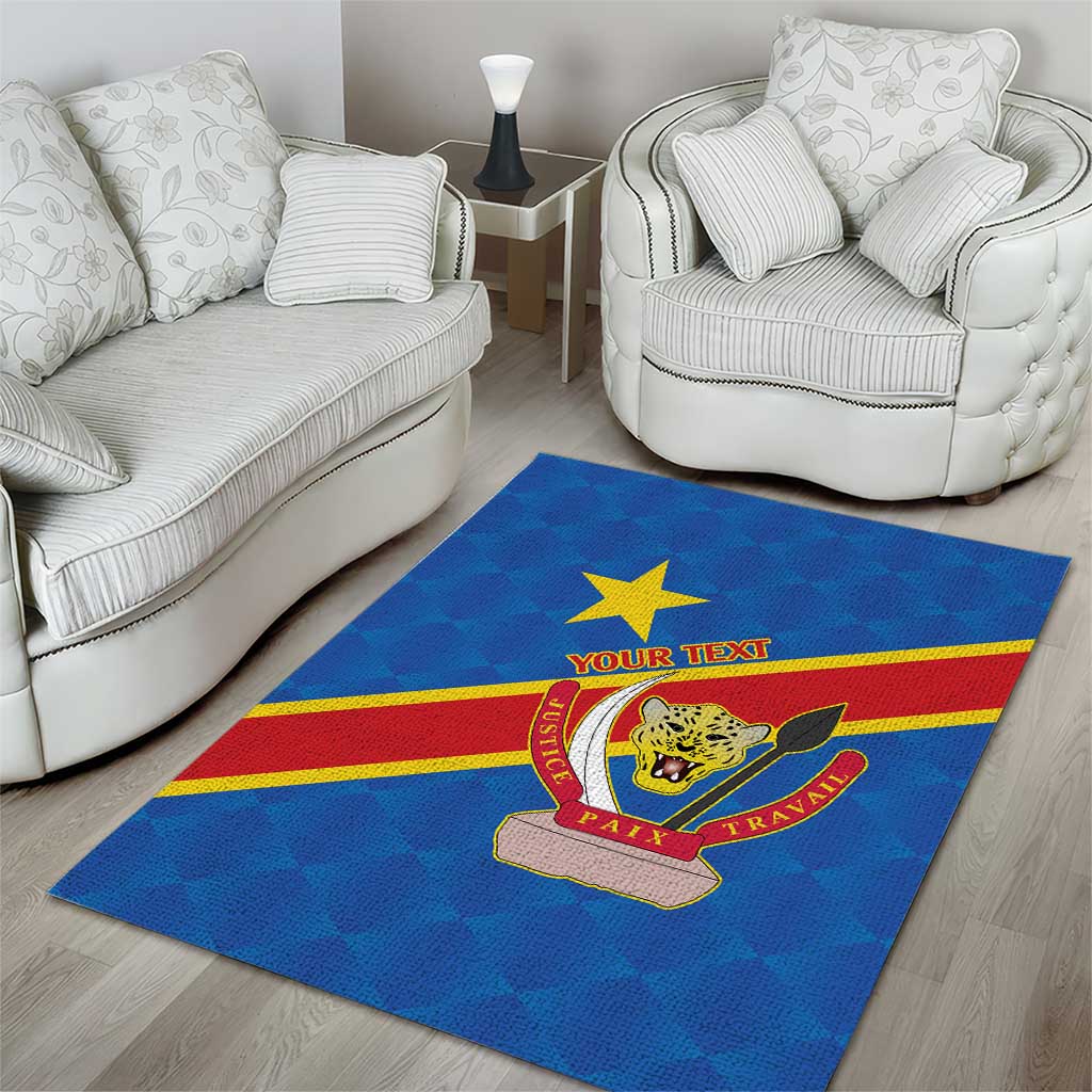 Africa DR of the Congo Personalized Area Rug Flag Style LT9