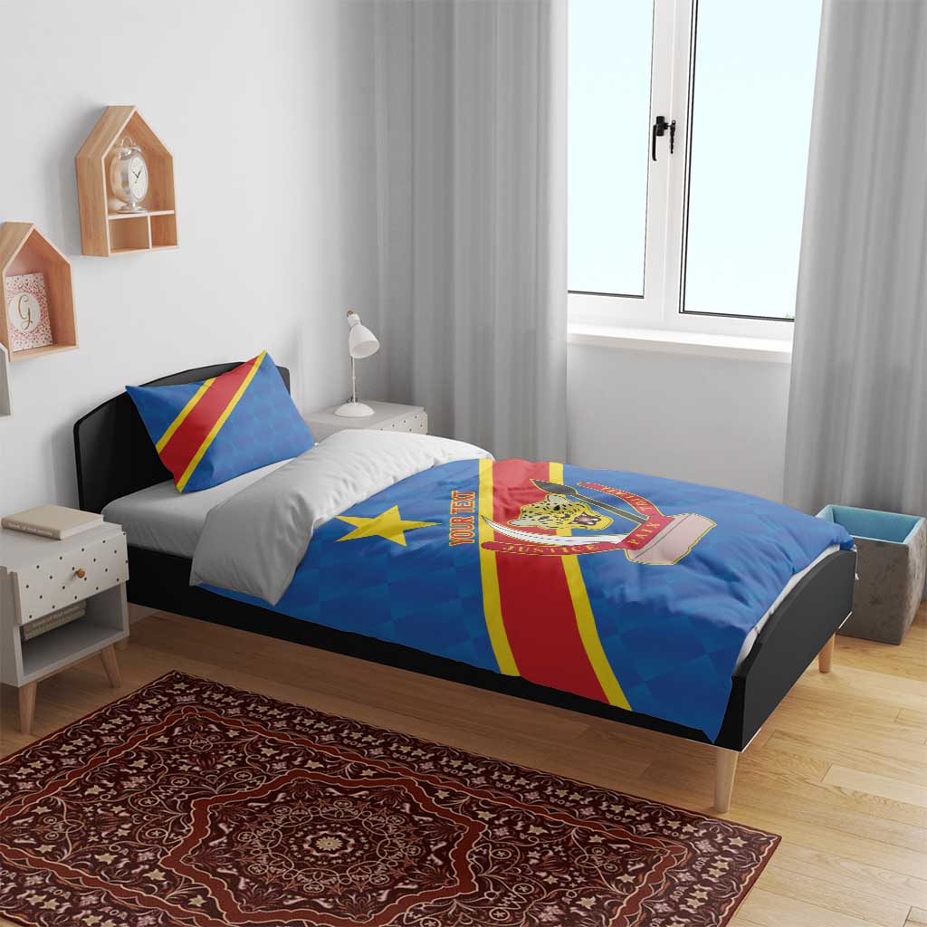 Africa DR of the Congo Personalized Bedding Set Flag Style LT9