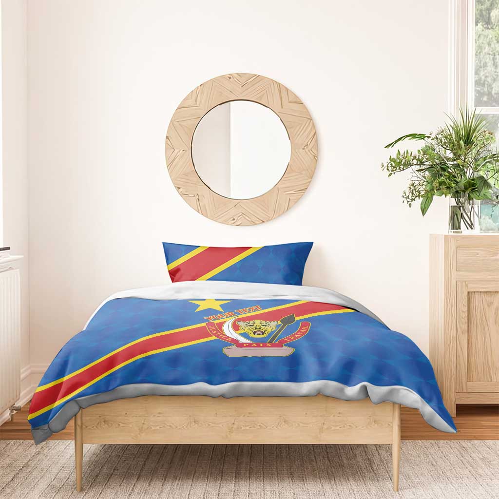 Africa DR of the Congo Personalized Bedding Set Flag Style LT9