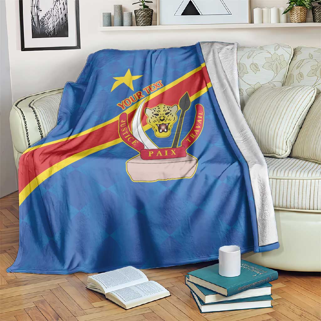 Africa DR of the Congo Personalized Blanket Flag Style LT9