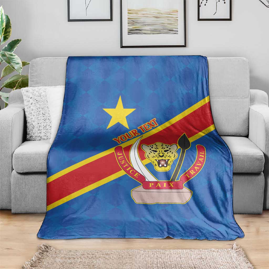 Africa DR of the Congo Personalized Blanket Flag Style LT9