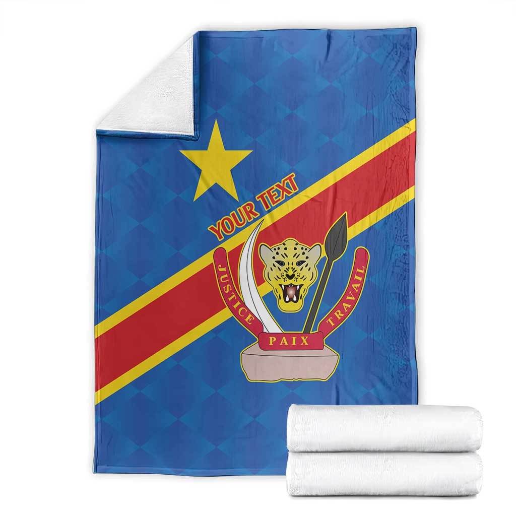 Africa DR of the Congo Personalized Blanket Flag Style LT9