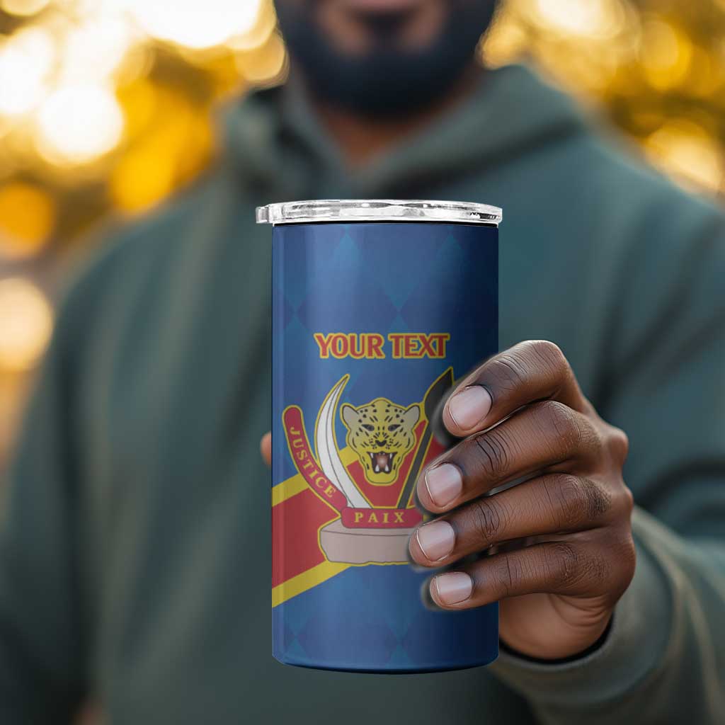 Africa DR of the Congo Personalized 4 in 1 Can Cooler Tumbler Flag Style LT9