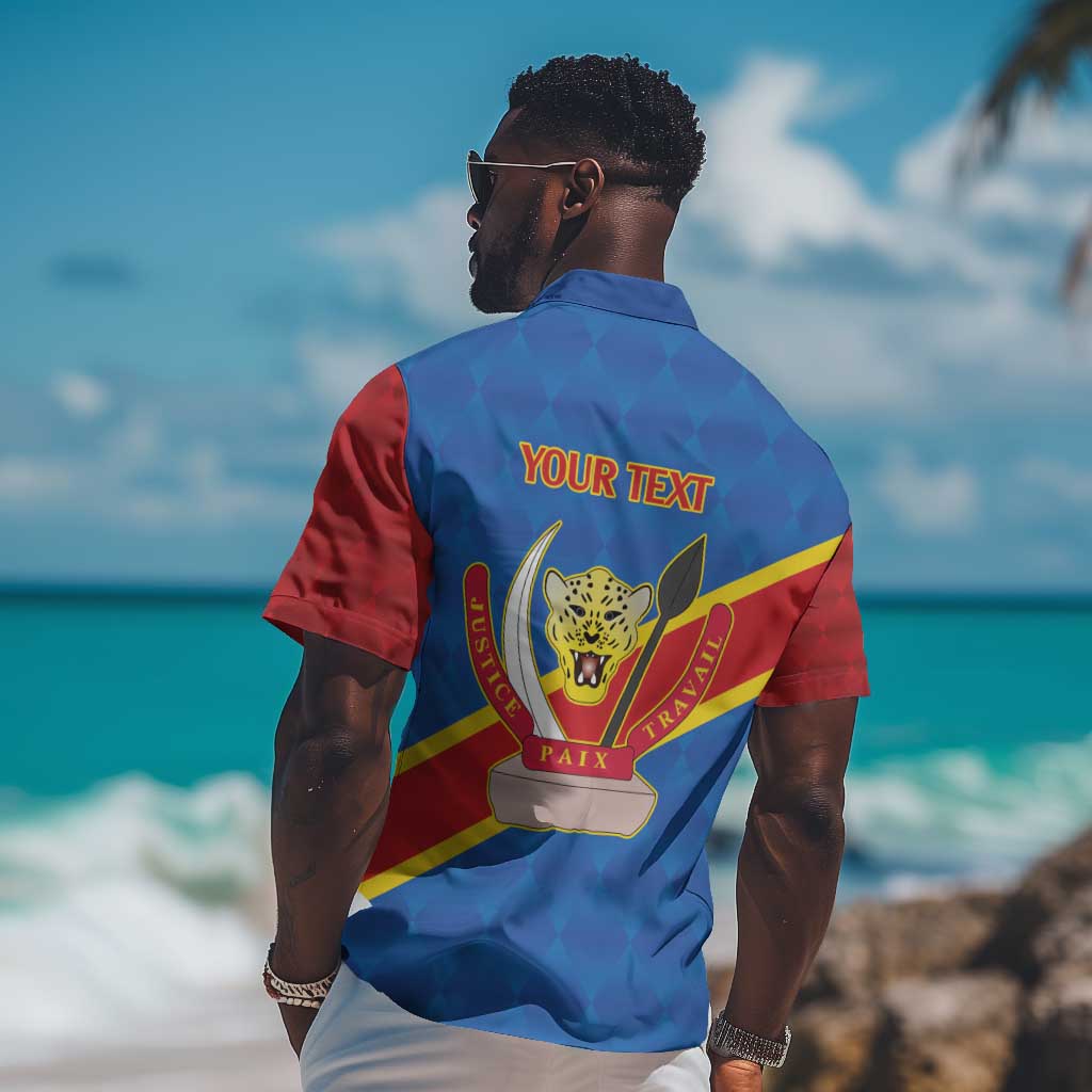 Africa DR of the Congo Personalized Hawaiian Shirt Flag Style LT9