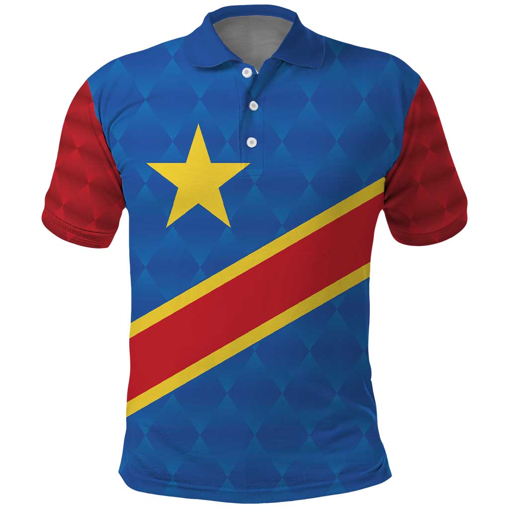 Democratic Republic of the Congo Personalized Polo Shirt Flag Style LT9