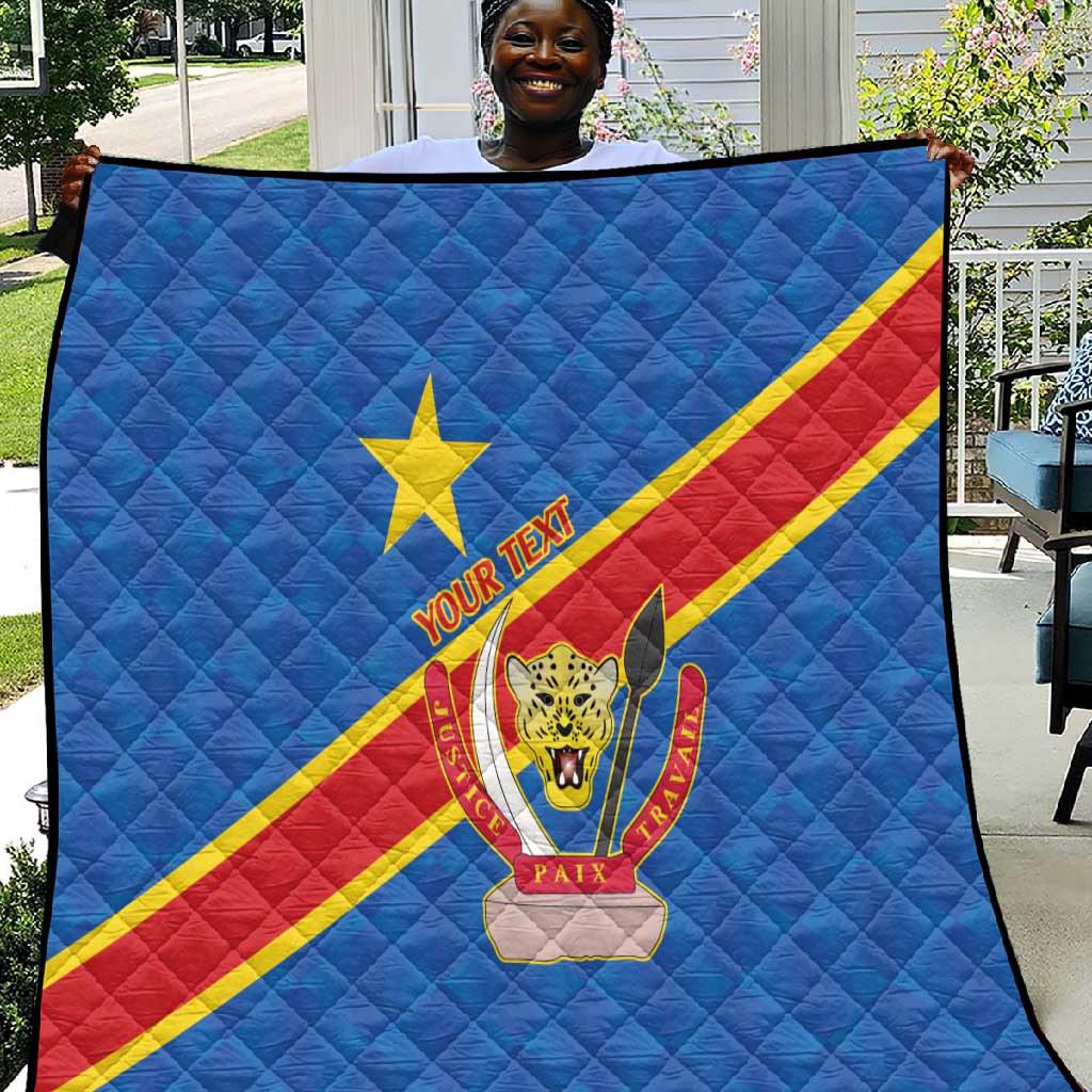 Africa DR of the Congo Personalized Quilt Flag Style LT9