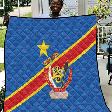 Africa DR of the Congo Personalized Quilt Flag Style LT9