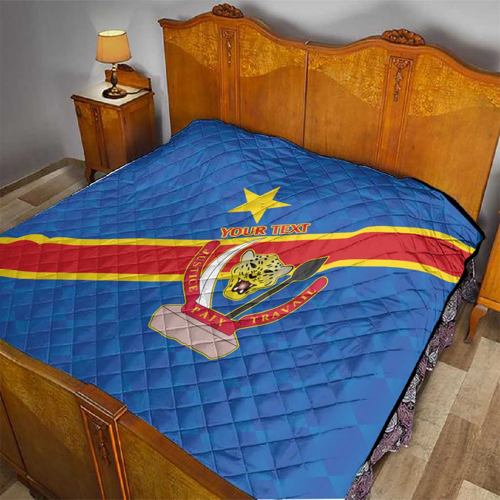Africa DR of the Congo Personalized Quilt Flag Style LT9