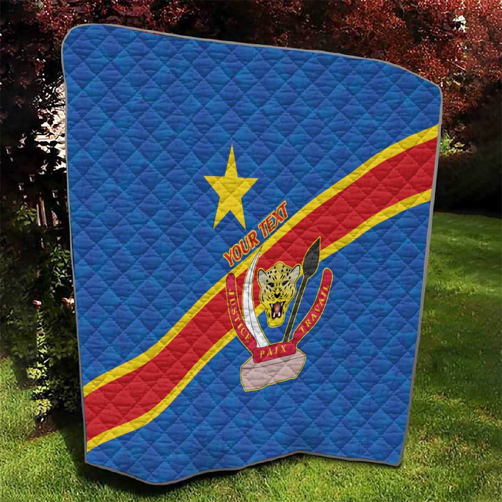 Africa DR of the Congo Personalized Quilt Flag Style LT9