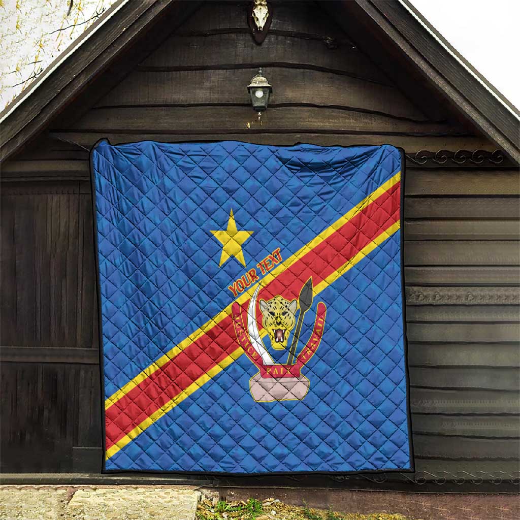 Africa DR of the Congo Personalized Quilt Flag Style LT9