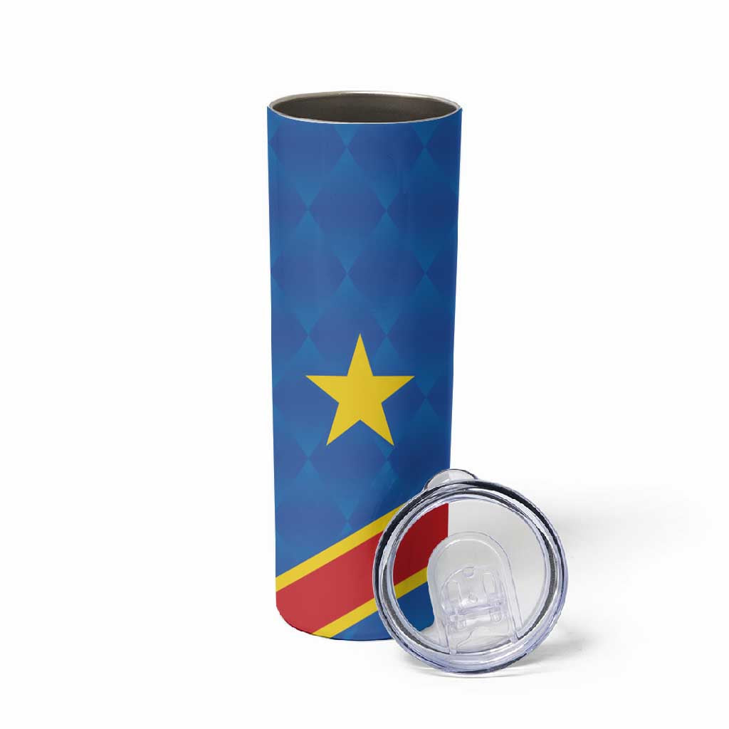Africa DR of the Congo Personalized Skinny Tumbler Flag Style LT9